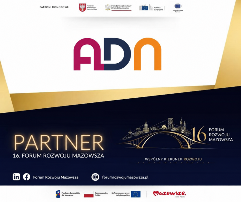 Instytut ADN partnerem 16. Forum Rozwoju Mazowsza
